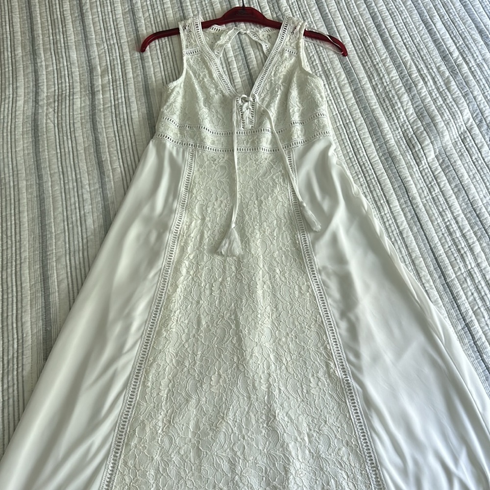 Altar’d State White Dress Lace Detail